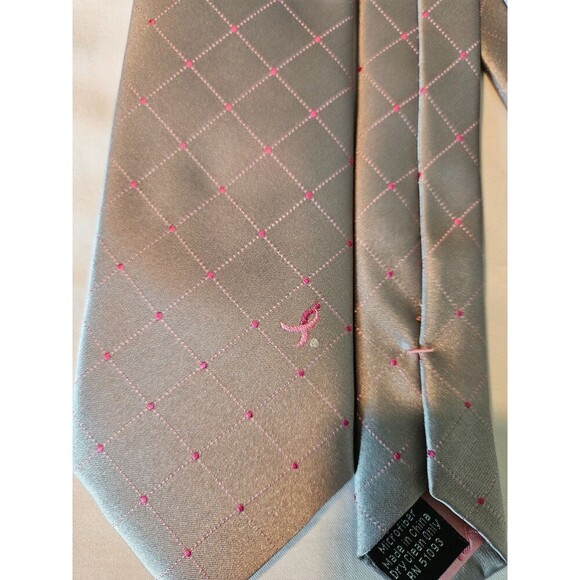 Susan G. Komen Knots For Hope Men’s Breast Cancer Awareness Necktie! - Picture 2 of 6